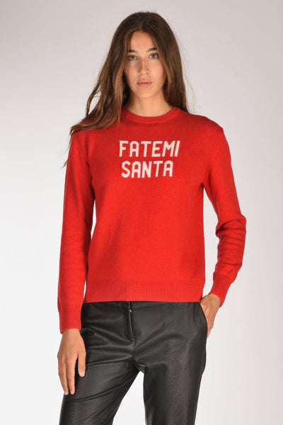 Saint Barth Maglia New Queen Rosso/bianco Donna