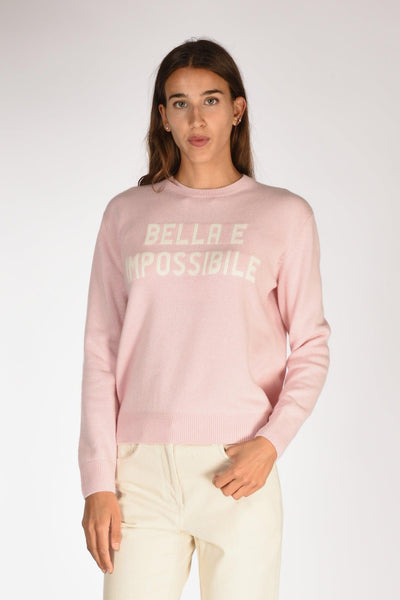 Saint Barth Maglia New Queen Rosa/bianco Donna