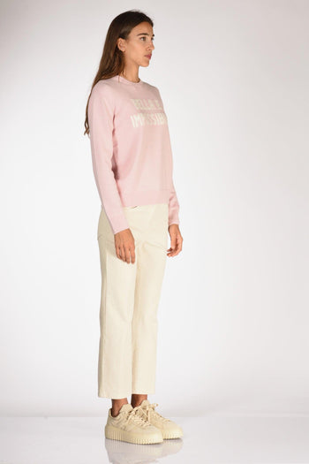 Saint Barth Maglia New Queen Rosa/bianco Donna - 4