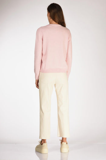 Saint Barth Maglia New Queen Rosa/bianco Donna - 5