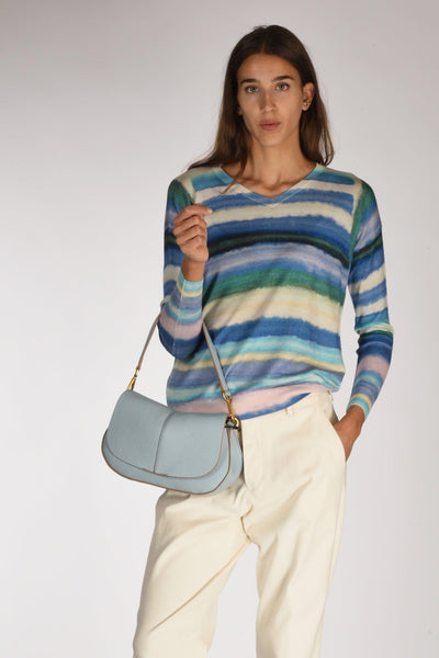 Borsa Helena Round Azzurro Donna