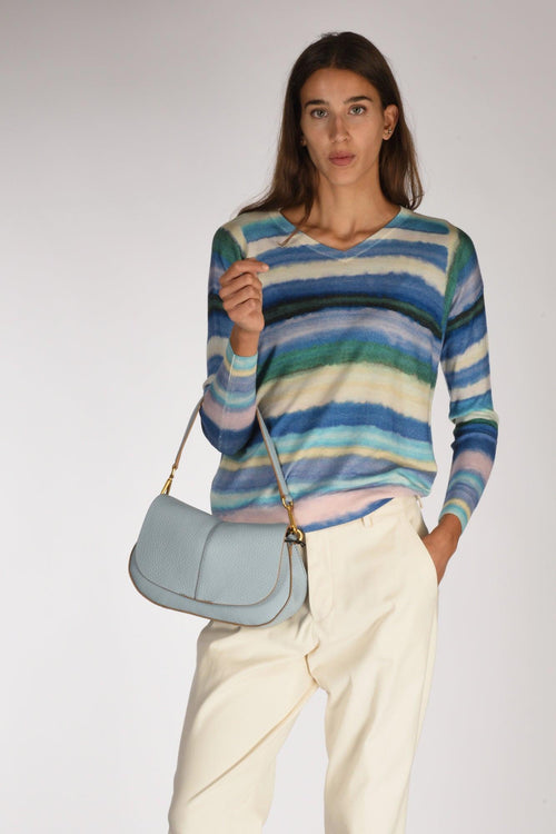 Borsa Helena Round Azzurro Donna