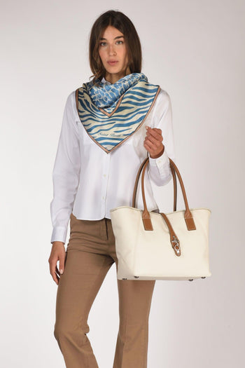 Borsa Media Bianco Naturale Donna - 2