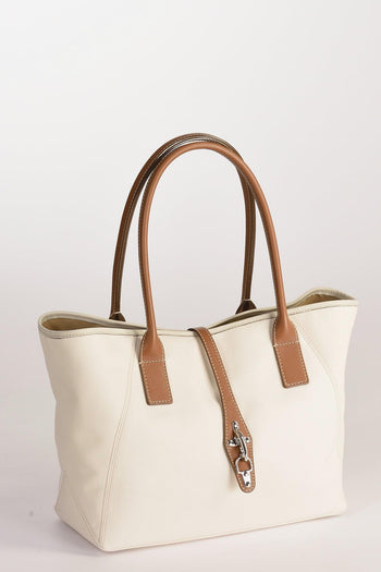 Borsa Media Bianco Naturale Donna - 3