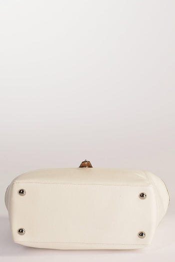 Borsa Media Bianco Naturale Donna - 7