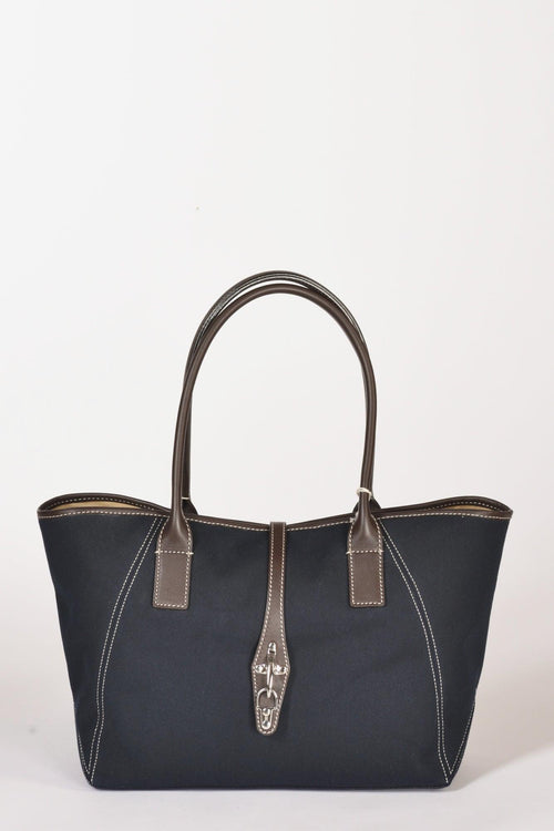 Borsa Media Blu/marrone Donna