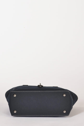 Borsa Media Blu/marrone Donna - 7