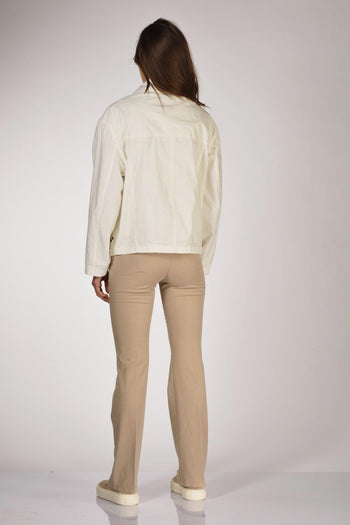 Bomber 3 Ganci Bianco Donna - 5
