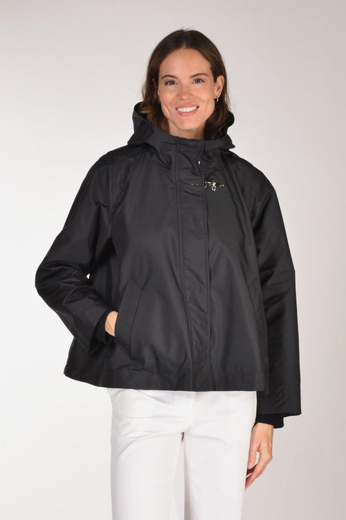 Parka Corto Blu Donna