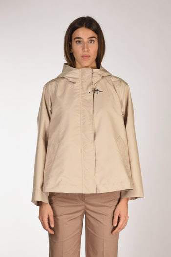Parka Corto Beige Donna - 2