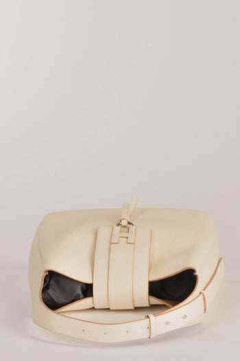 Borsa Hobo Bianco Naturale Donna - 5
