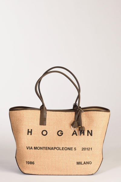 Borsa Shopping Beige Donna
