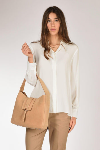 Borsa Hobo Beige Scuro Donna - 2