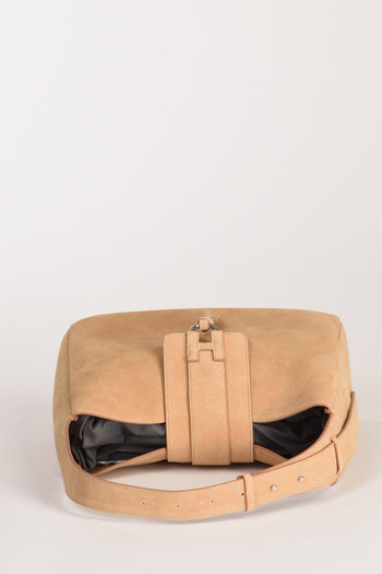 Borsa Hobo Beige Scuro Donna - 5