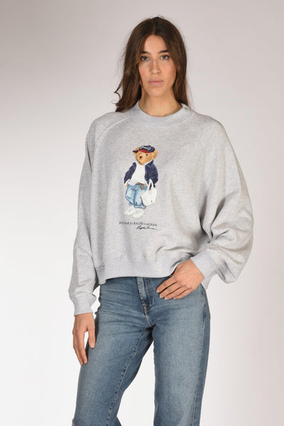 Felpa Orso Grigio Donna