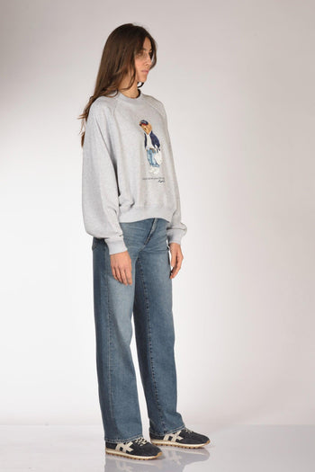 Felpa Orso Grigio Donna - 4