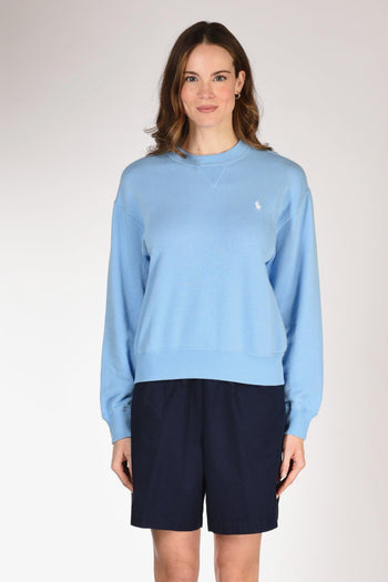 Felpa Girocollo Azzurro Donna - 2
