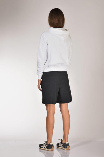 Felpa Zip Bianco Donna - 5