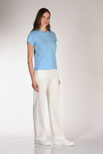 Tshirt M. Corta Azzurro Donna - 4