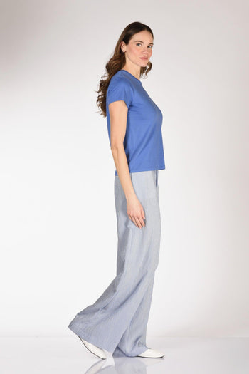 Tshirt M. Corta Azzurro Scuro Donna - 4