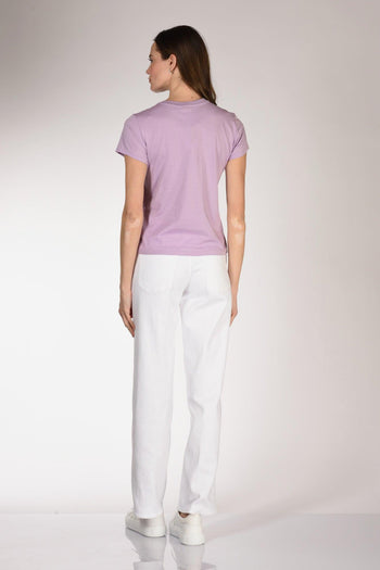 Tshirt M. Corta Viola Chiaro Donna - 5