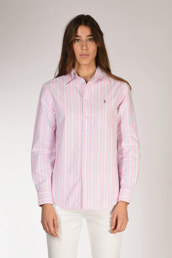 Camicia Rigata Rosa/blu Donna - 2
