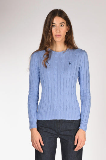 Maglia Treccia Azzurro Donna - 2