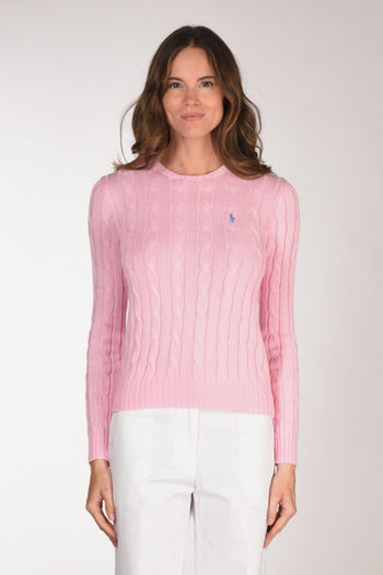 Maglia Treccia Rosa Donna - 4