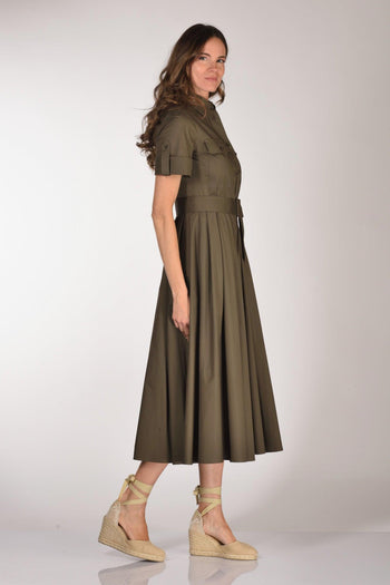 Abito Chemisier Verde Donna - 4