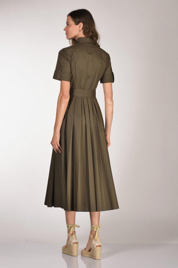 Abito Chemisier Verde Donna - 5