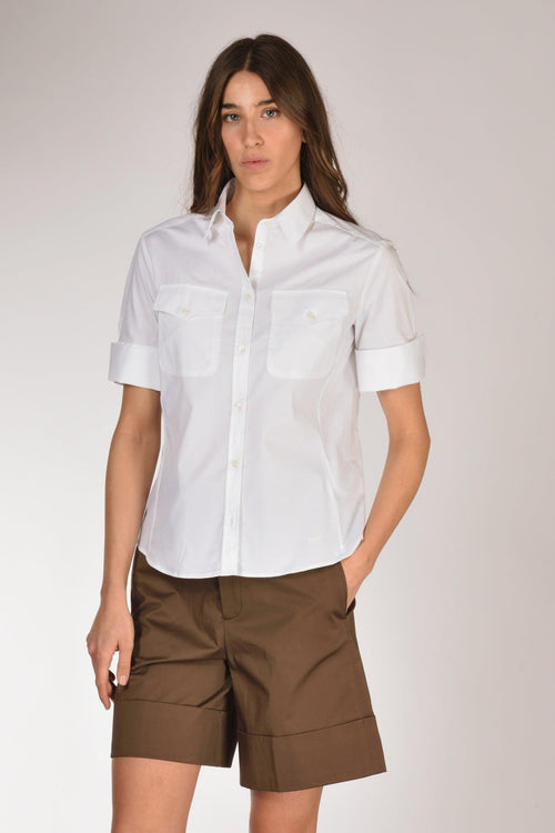 Camicia Tasche Bianco Donna
