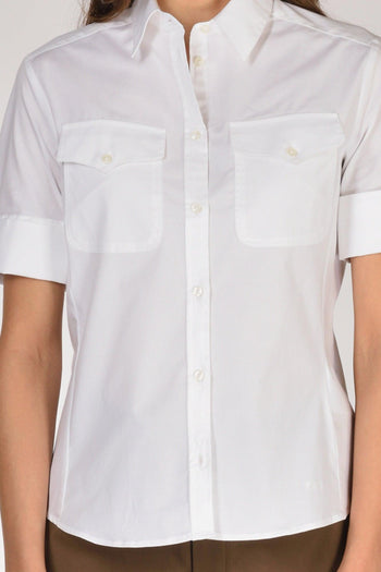 Camicia Tasche Bianco Donna - 3