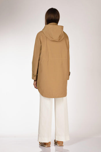 Parka Con Gancio Beige Scuro Donna - 5
