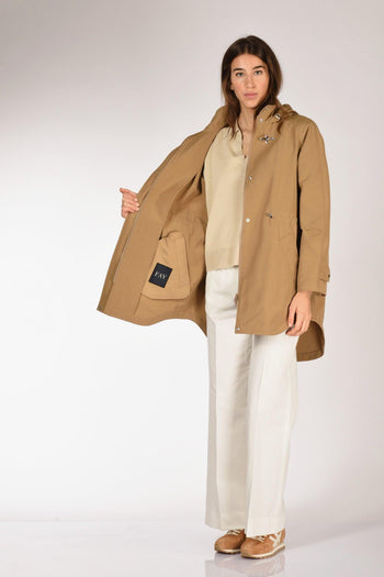 Parka Con Gancio Beige Scuro Donna - 6