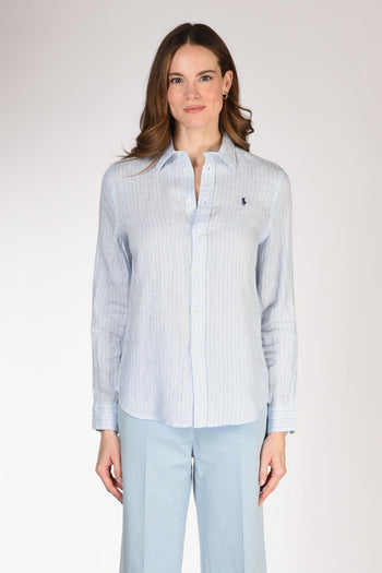Camicia Rigata Blu/bianco Donna - 2