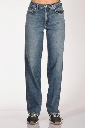 Jeans Stovepipe Blu Donna - 3