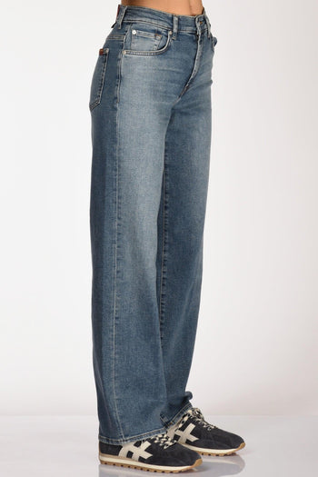 Jeans Stovepipe Blu Donna - 4