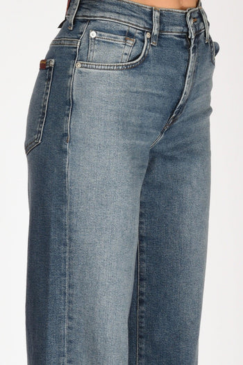 Jeans Stovepipe Blu Donna - 5
