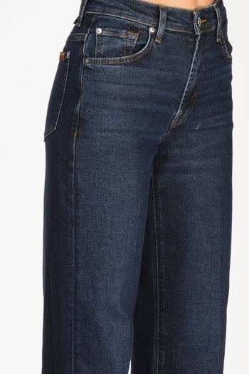 Jeans Stovepipe Blu Scuro Donna - 4