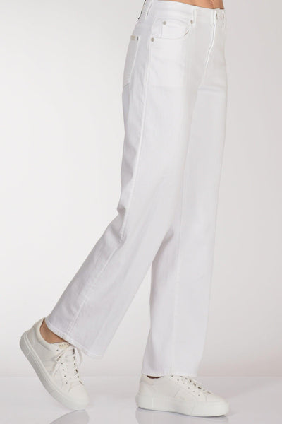 Jeans Stovepipe Bianco Donna