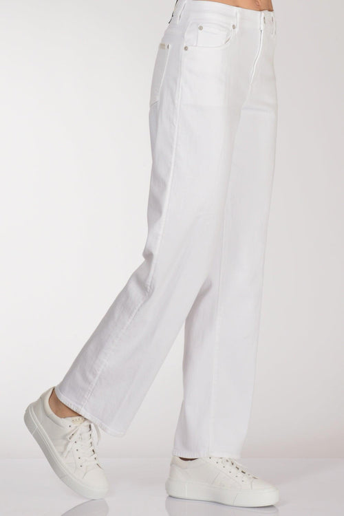 Jeans Stovepipe Bianco Donna