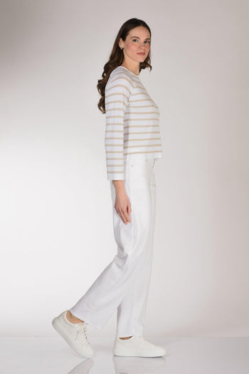 Jeans Stovepipe Bianco Donna - 2