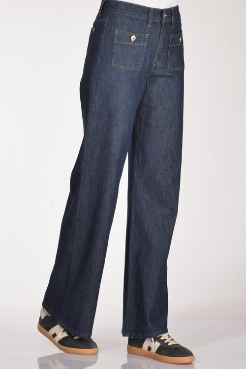 Jeans Lotta Blu Scuro Donna