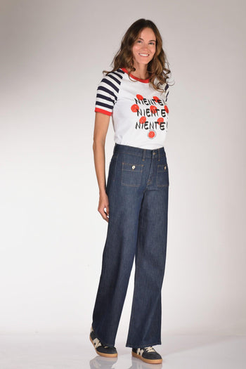 Jeans Lotta Blu Scuro Donna - 2