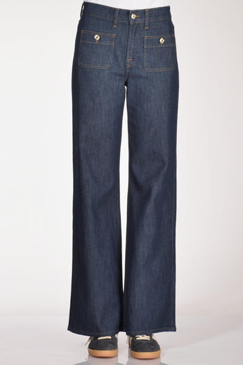 Jeans Lotta Blu Scuro Donna - 3