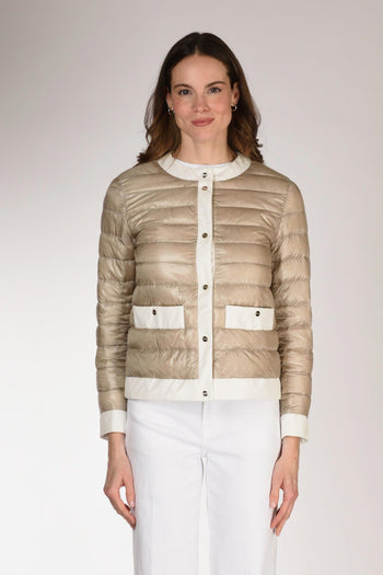 Piumino Cappa Beige/bianco Donna - 2