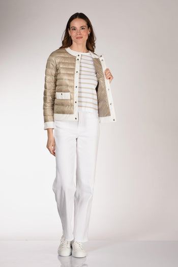 Piumino Cappa Beige/bianco Donna - 6