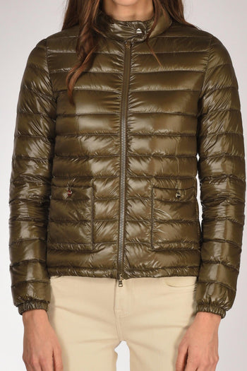 Piumino Zip Verde Donna - 3