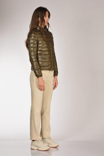 Piumino Zip Verde Donna - 4
