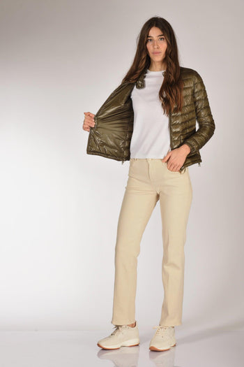 Piumino Zip Verde Donna - 6